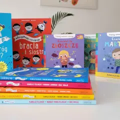 Książka o emocjach dla dzieci: "Strach – wróg czy przyjaciel?", "Bracia i siostry", "Czasami się złoszczę", "Czasami się martwię" i inne.