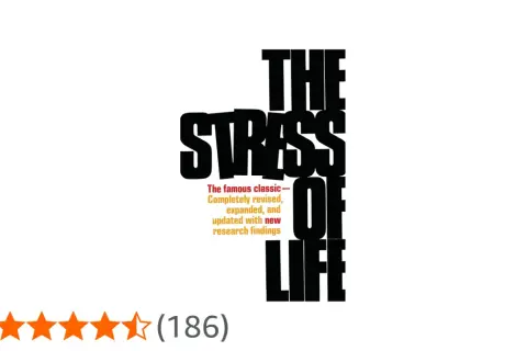 Okładka książki "The Stress of Life" Hansa Selye, z oceną 4,3 gwiazdki.